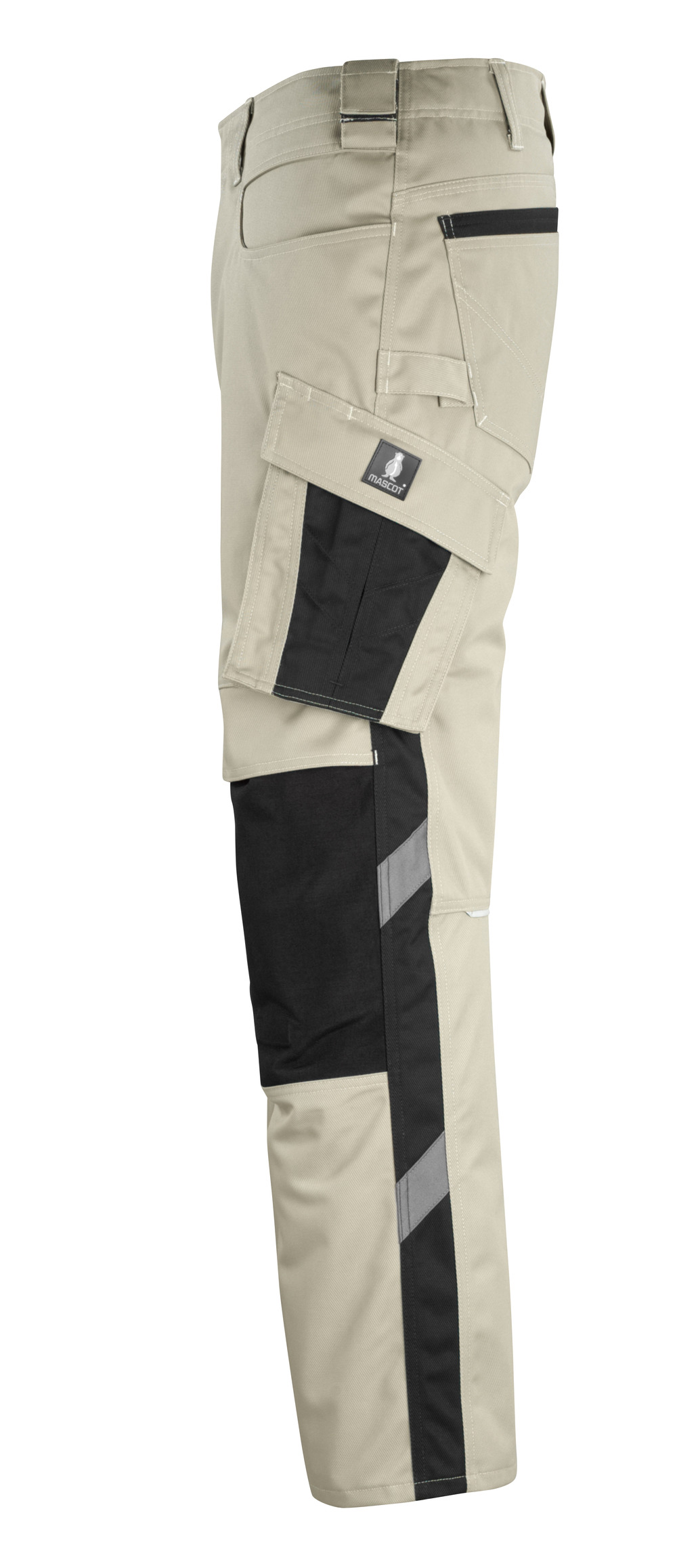 Hose mit Knietaschen UNIQUE Hellkhaki/Schwarz 76C54