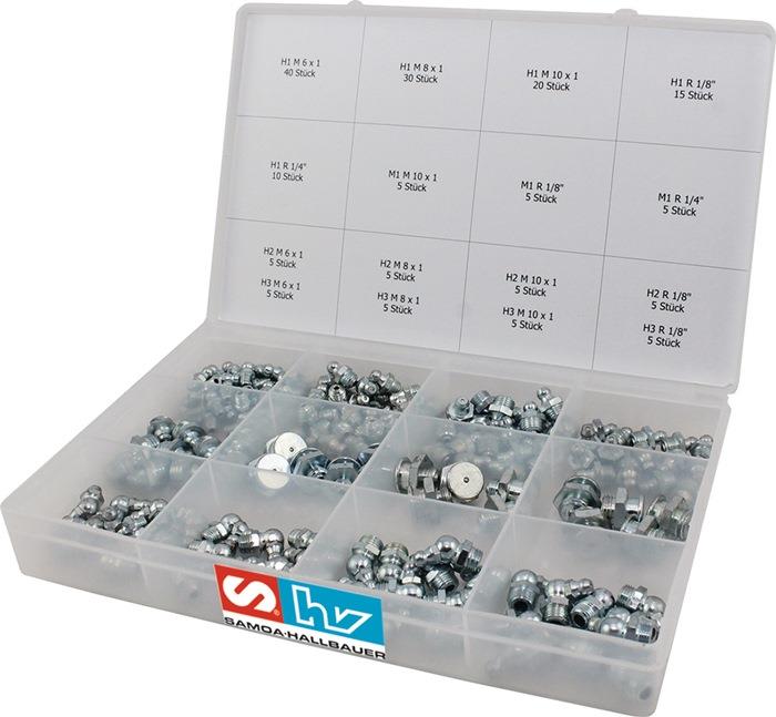 Schmiernippelsortiment 170-teilig SAMOA HALLBAUER