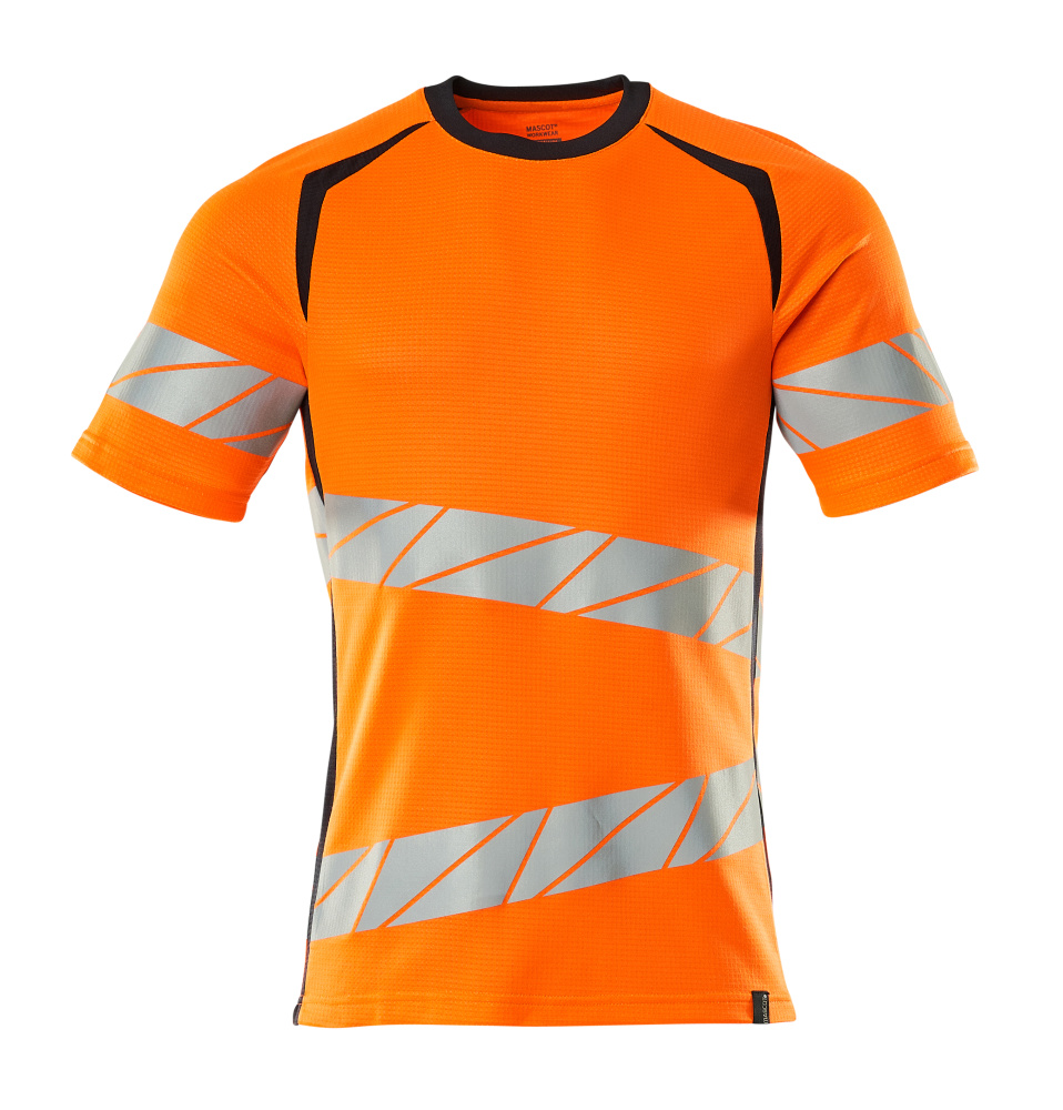T-Shirt ACCELERATE SAFE Hi-vis Orange/Schwarzblau 4XLONE