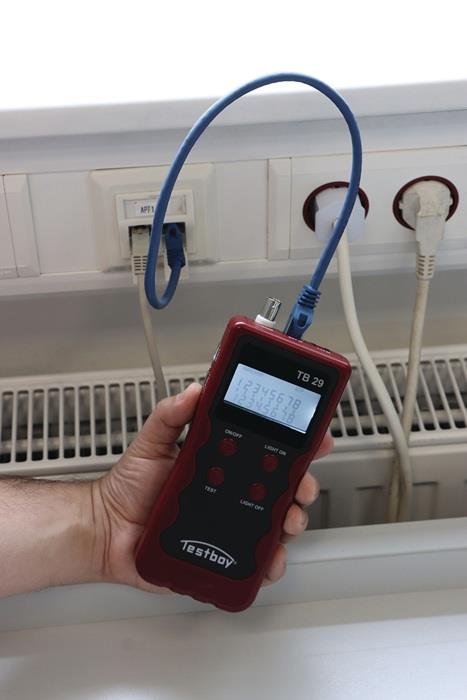 Netzwerkverdrahtungstester 29 Prüfung von Leitungen TESTBOY