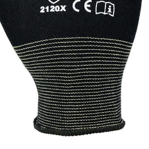 Handschuhe Gr.10 schwarz PA m.Soft-Polyurethan ASATEX