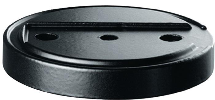 Unterlage Aluminium schwarz Ø 75 mm Höhe 10 mm f. Art. 3316 002 015/3316 002 016 FSB