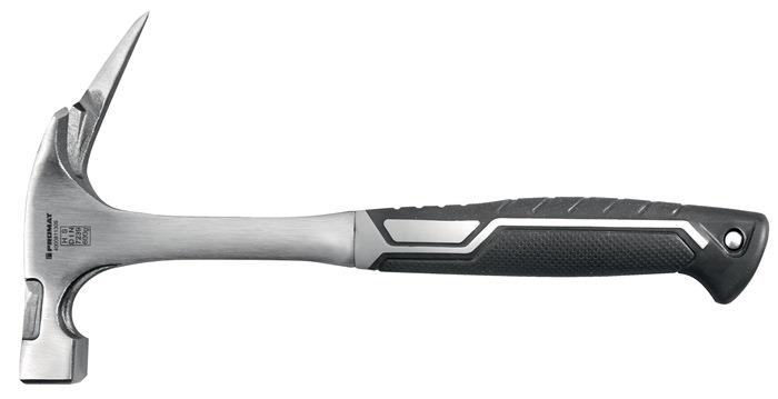 Ganzstahllatthammer Kopfgewicht 600 g mit Magnet geraut fein poliert PROMAT