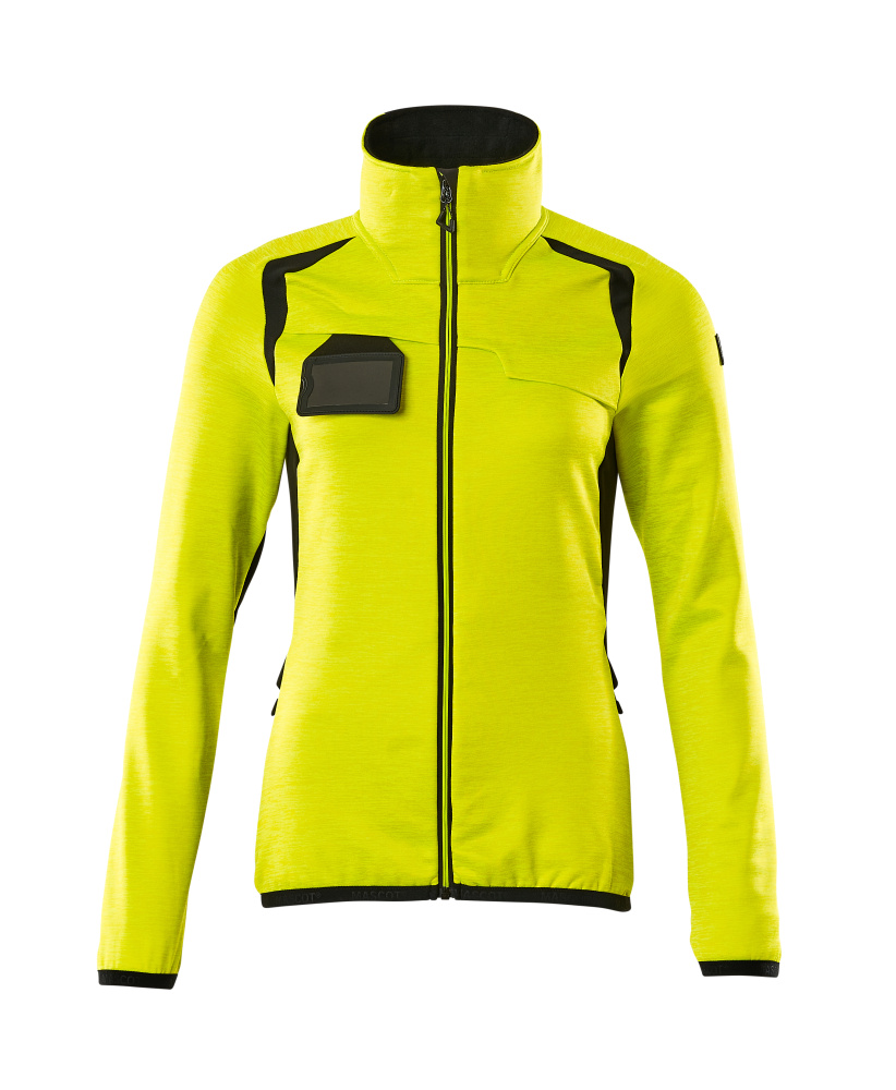 Damen-Passform Fleecejacke ACCELERATE SAFE Hi-vis Gelb/Schwarz L