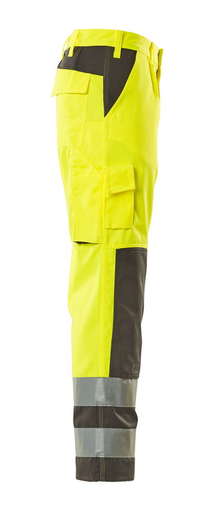 Hose mit Knietaschen SAFE COMPETE Hi-vis Gelb/Anthrazit 76C50