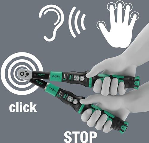 Drehmomentschlüssel Click-Torque Lock A 5 R/L 1/4 Zoll 2,5-25 Nm WERA