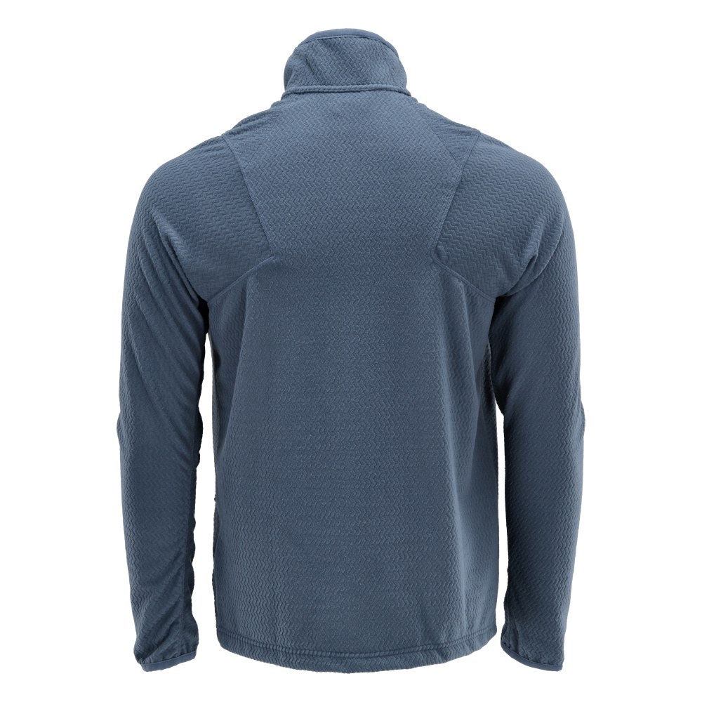 Microfleece Pullover mit Reißverschluss CUSTOMIZED Steinblau 4XL