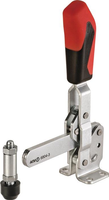 Senkrechtspanner Nr. 6804 waagrechter Fuß 3 M8 x 45 108,5 x 116,5 mm 33,5 mm 46 x 35 mm 1,4 kN 186 mm 2,5 kN