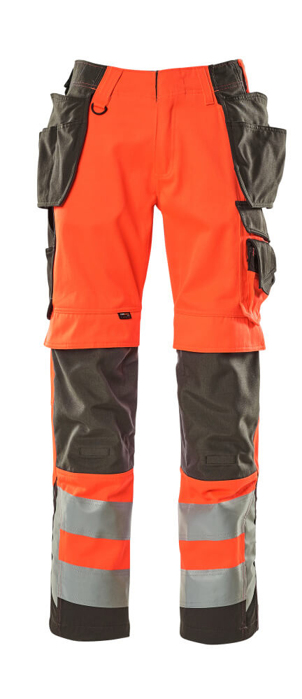 Hose mit Hängetaschen SAFE SUPREME Hi-vis Rot/Dunkelanthrazit 76C51