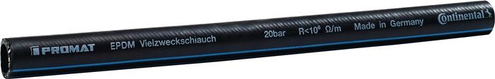 EPDM Industrie- und Vielzweckschlauch Länge 40 m PROMAT 28 mm 4,5 mm 3/4 ″ 19 mm
