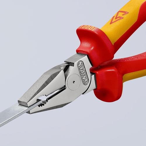 Kraftkombizange L.180mm verchr.Mehrkomp.-Hüllen VDE KNIPEX