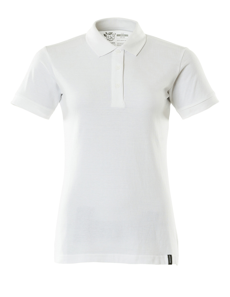 Damen-Passform Polo-Shirt CROSSOVER Weiß 3XLONE