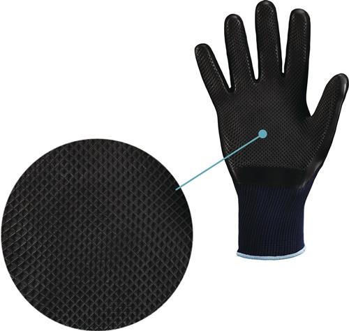 Handschuhe GRIDSTER Gr.10 dunkelblau/schwarz EN 388,EN 407 PSA II STRONGHAND