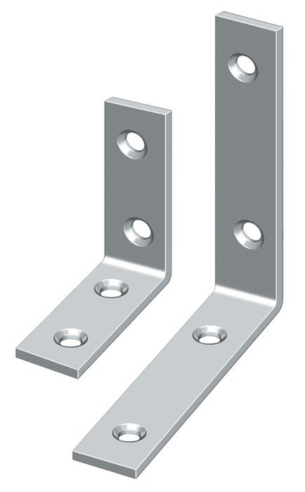 Bastlerwinkel Stahl blau chromatiert schmal 30 mm