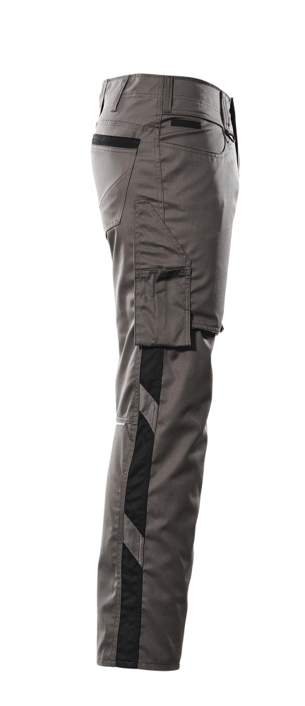 Hose mit Schenkeltaschen UNIQUE Anthrazit/Schwarz 82C50