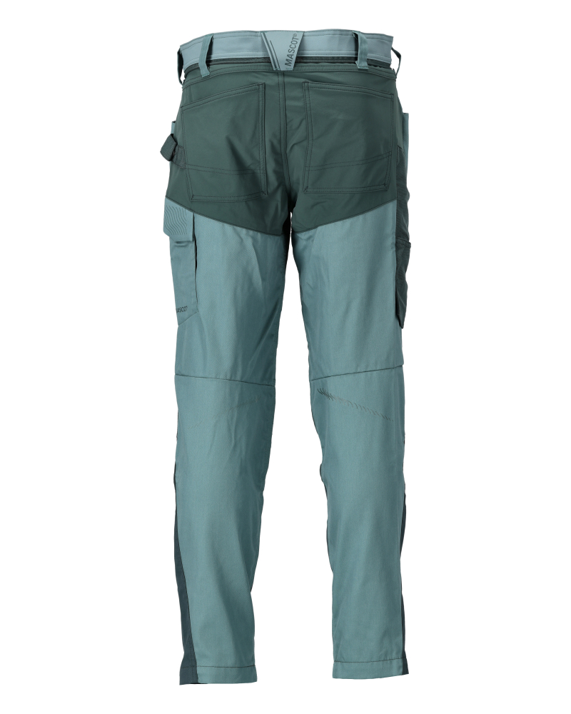 Hose mit Knietaschen CUSTOMIZED Hell Waldgrün/Waldgrün 82C46