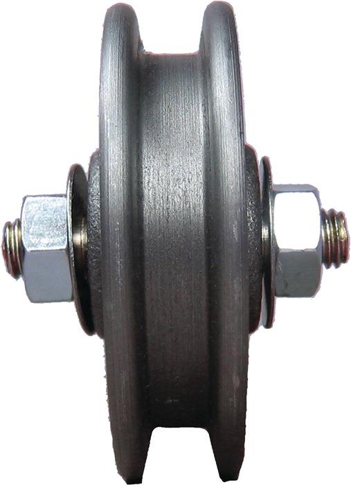 Schiebetorrolle verzinkt 105 mm 11/13 mm 75 kg