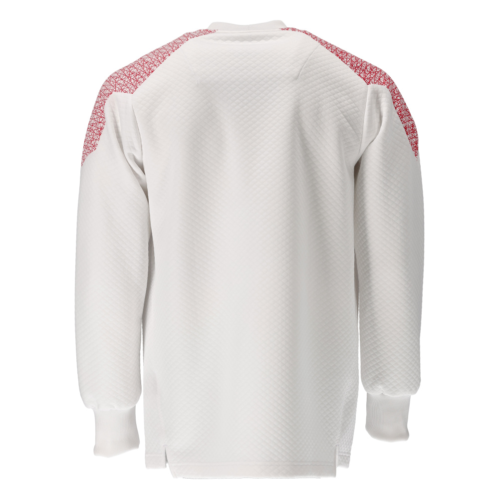 Sweatshirt FOOD & CARE Weiß/Verkehrsrot 3XL