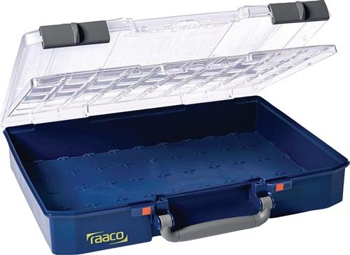 Sortimentskasten CarryLite B413xT330xH82mm transp.blau RAACO