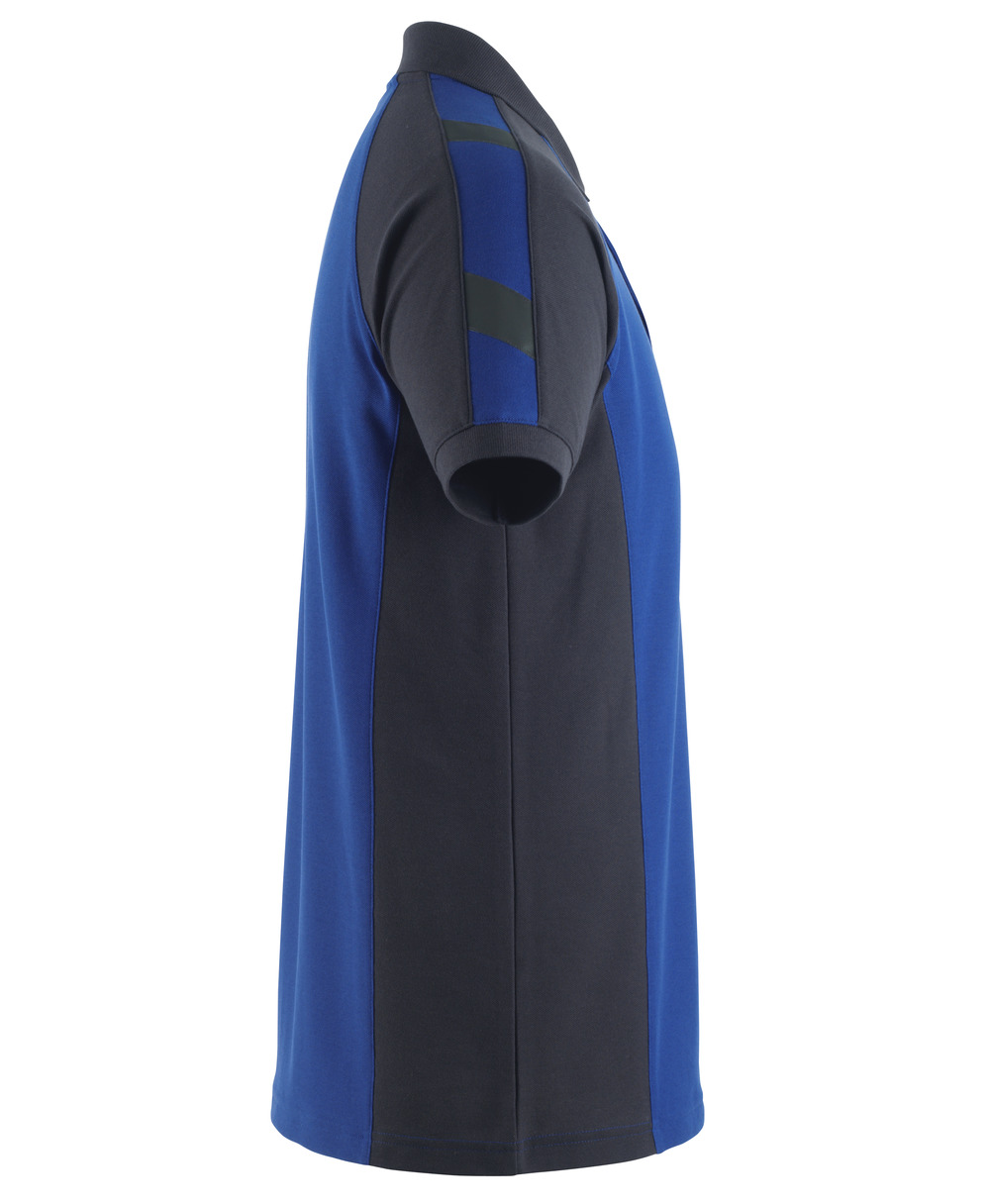 Polo-Shirt UNIQUE Kornblau/Schwarzblau L