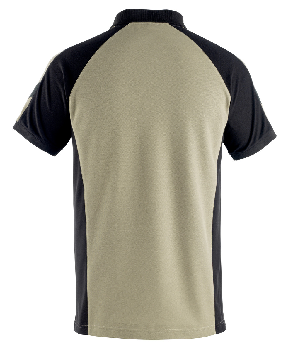 Polo-Shirt UNIQUE Hellkhaki/Schwarz L