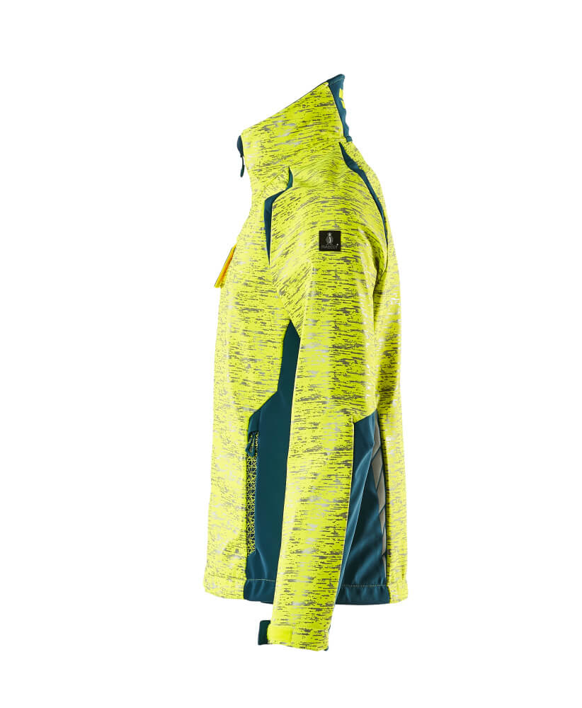 Damen-Passform Softshelljacke ACCELERATE SAFE Hi-vis Gelb/Dunkelpetroleum 2XL