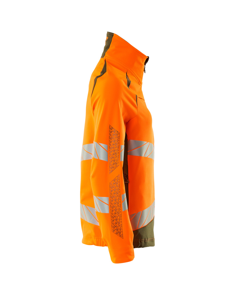 Damen-Passform Jacke ACCELERATE SAFE Hi-vis Orange/Moosgrün L