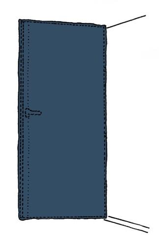 Schutzhülle SIMPROFLEX Türschutz B.125cm transp.L.240cm 10 St/Karton KIRCHNER