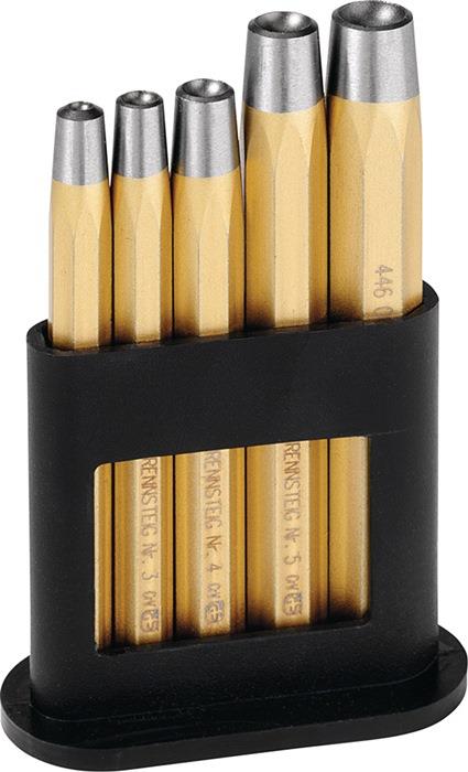 Nietkopfsetzersatz DIN 6435 5-teilig Niet-Ø 2 - 6 mm RENNSTEIG