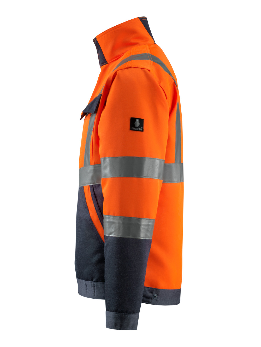 Jacke SAFE LIGHT Hi-vis Orange/Schwarzblau L