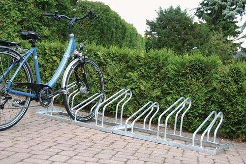 Fahrradbügelparker 1-s.90Grad verz.Anz.Radstände 2 z.Schr.zerlegt