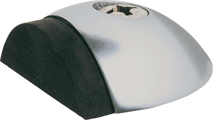 Bodentürpuffer 2001.82 Ø 57 mm Höhe 18 mm Edelstahl matt Dübelmontage KWS