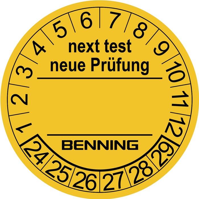 Prüfplaketten Ø 30 mm RL 300St. BENNING