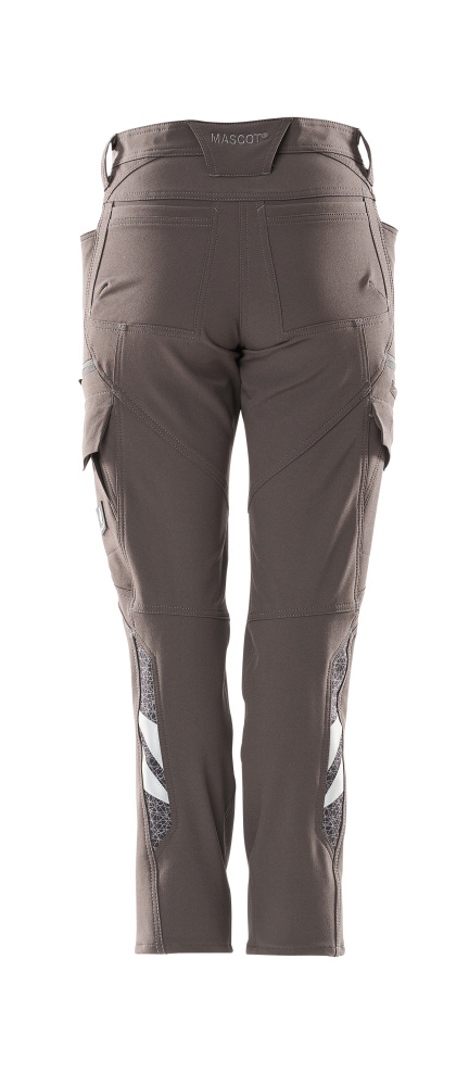 Damen-Passform DIAMOND Hose mit Schenkeltaschen ACCELERATE Dunkelanthrazit 76C34