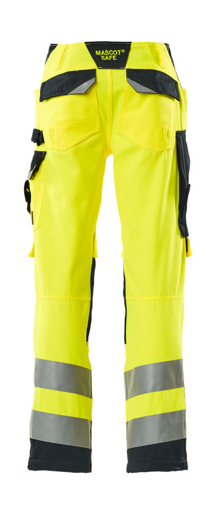 Hose mit Knietaschen SAFE SUPREME Hi-vis Gelb/Schwarzblau 82C46