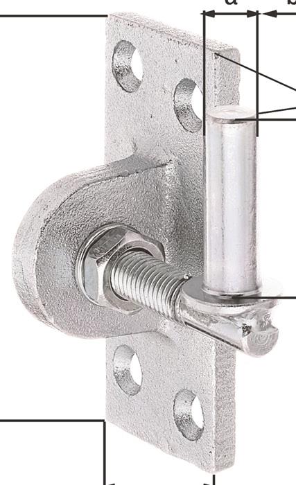 Kloben galv. verz. dickschichtpassiviert Ausführung verstellbar um 20 mm 13 mm