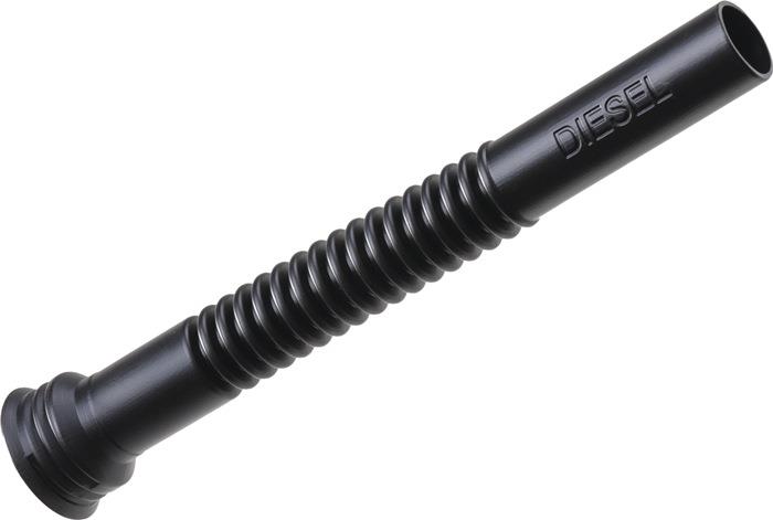 Auslaufrohr Länge 275 mm Diesel schwarz