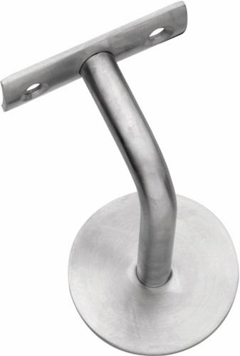 Handlaufträger VA ma D.Wandplatte 60mm gewölbte Auflage INTERSTEEL