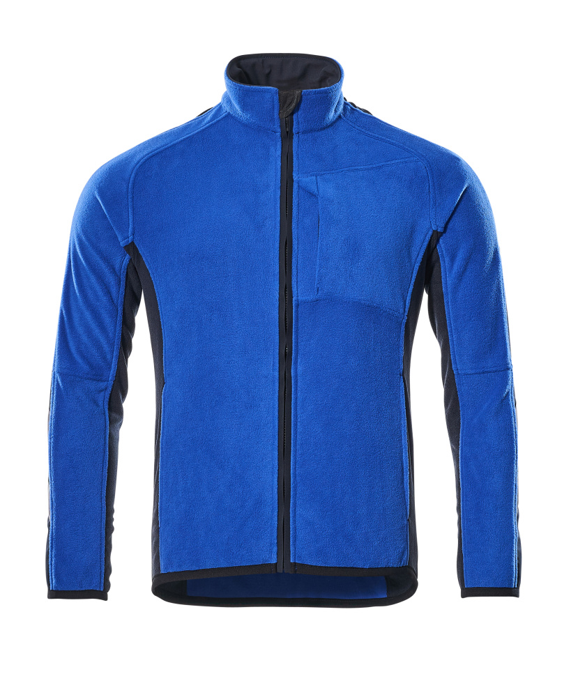 Fleecejacke UNIQUE Kornblau/Schwarzblau XL