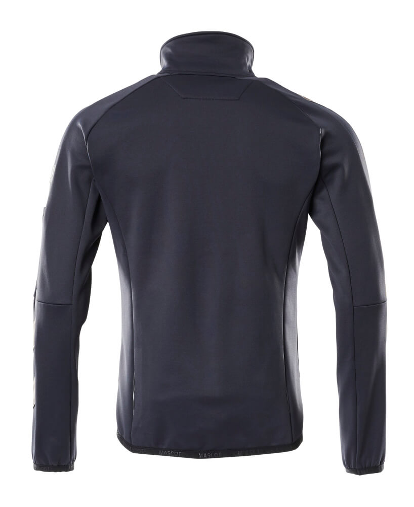 Fleecepullover mit Reißverschluss UNIQUE Schwarzblau M