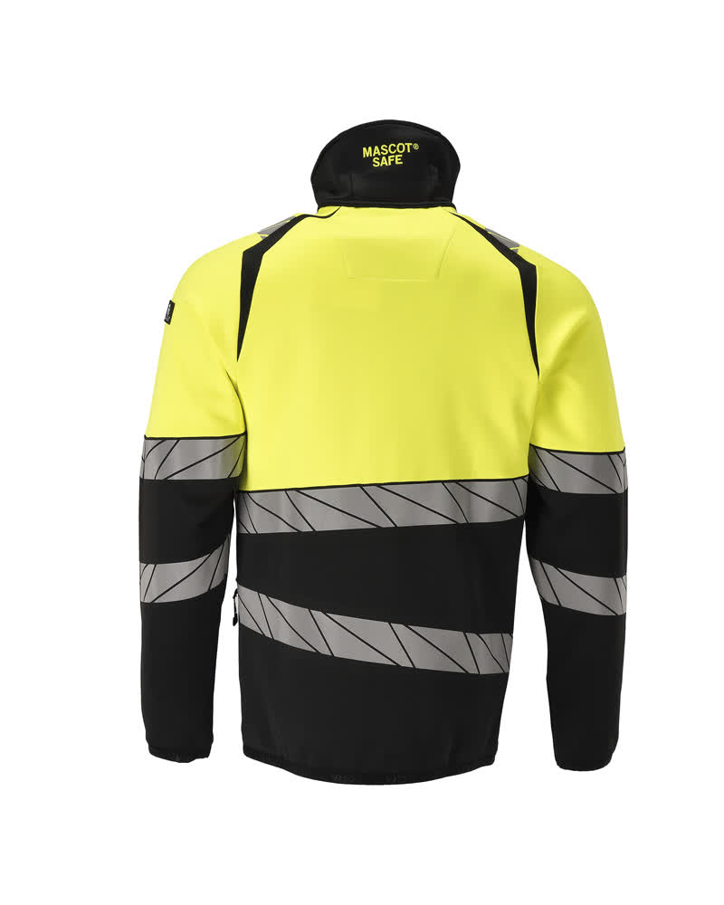 Fleecejacke ACCELERATE SAFE Schwarz/Hi-vis Gelb L