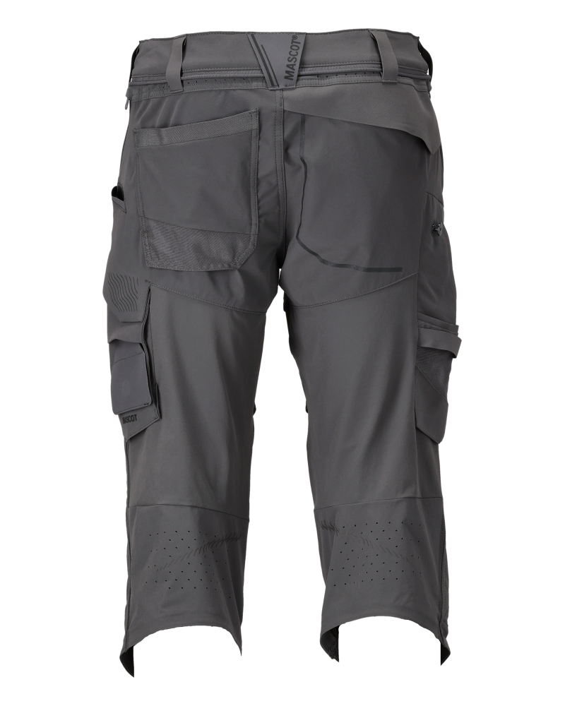 Dreiviertel-Hose mit Knietaschen CUSTOMIZED Anthrazitgrau C64