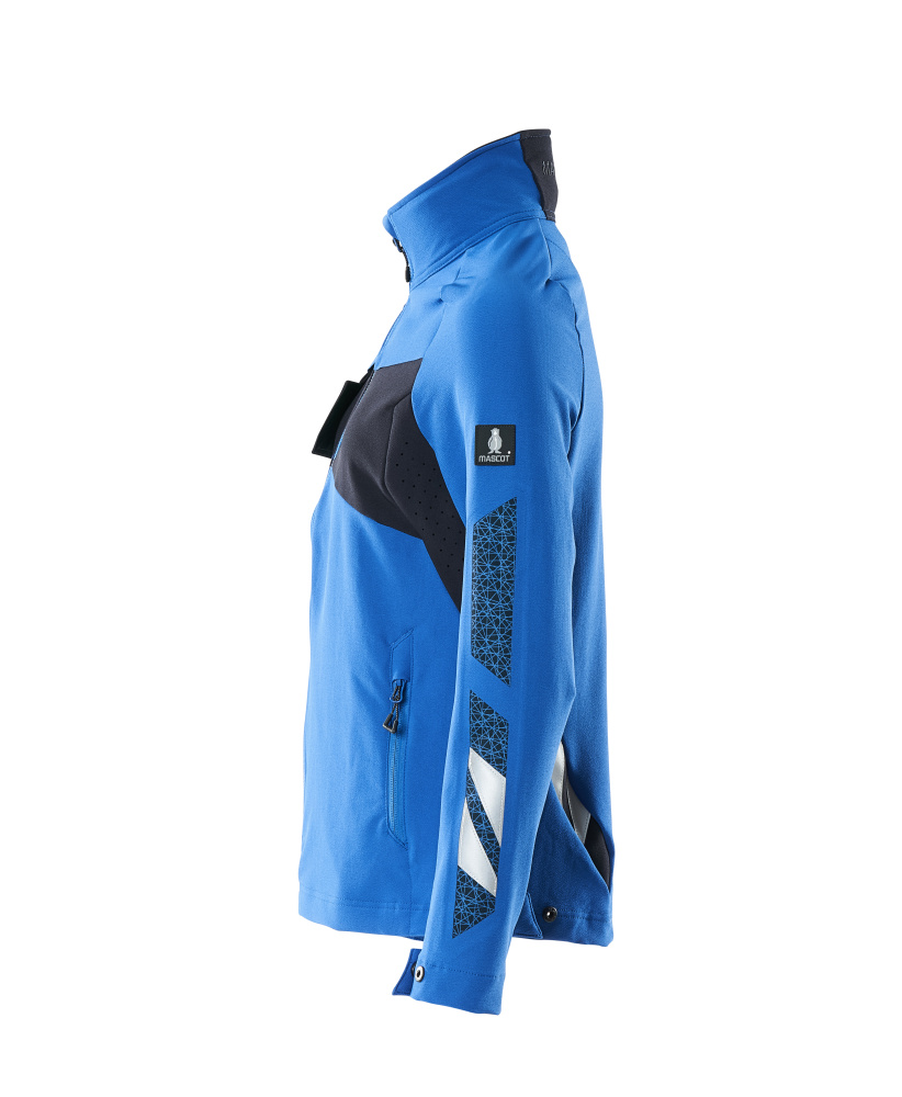 Damen-Passform Jacke ACCELERATE Azurblau/Schwarzblau 4XL