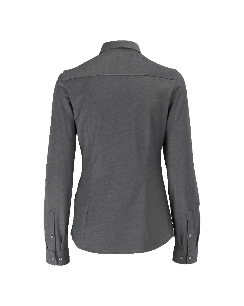 Damen-Passform Hemd FRONTLINE Dunkelanthrazit/Hellgrau-meliert 40