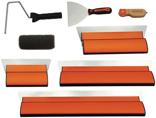 Trockenbauset f.Gipskarton,Spachtelung Basis Stand.9-Teilig MONDELIN