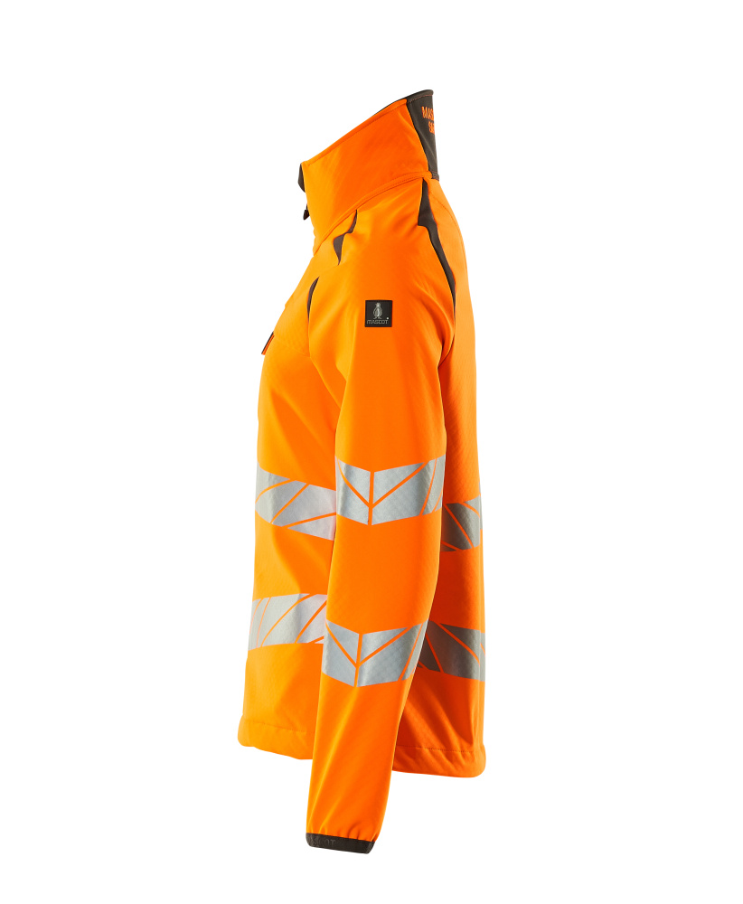 Damen-Passform Softshelljacke ACCELERATE SAFE Hi-vis Orange/Dunkelanthrazit 5XL