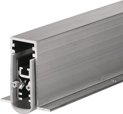 Türdichtung EllenMatic Soundproof Omega 1 stg.L.1083mm B.15mm Alu.blk silber