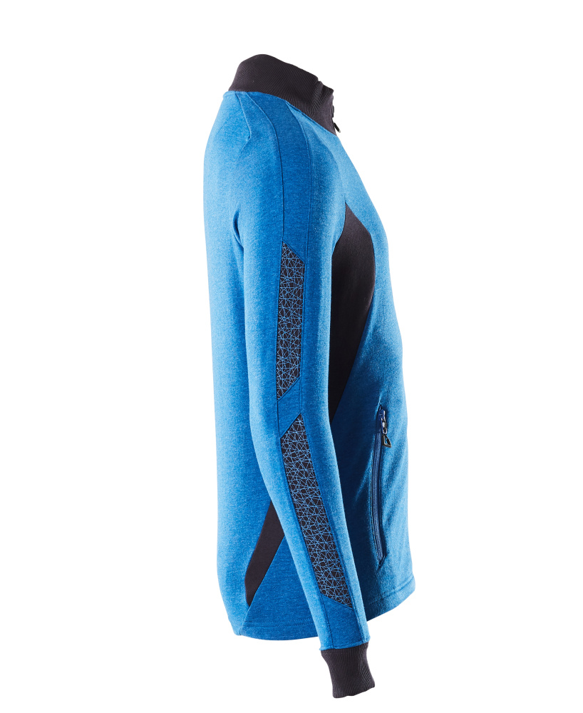 Sweatshirt mit Reißverschluss ACCELERATE Azurblau/Schwarzblau 3XLONE