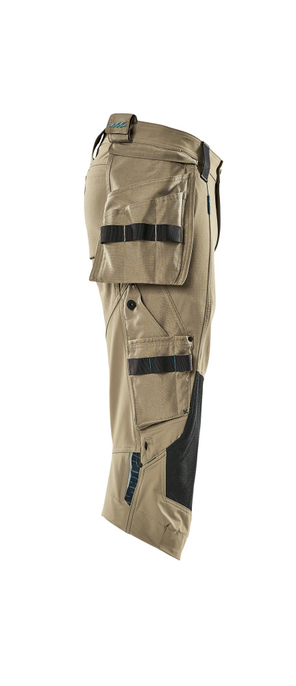 Dreiviertel-Hose mit Hängetaschen ADVANCED Hellkhaki C42