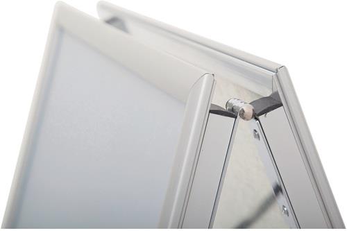 Kundenstopper Alu.aluminium A1 eloxiert/verzinkt wetterbeständig MAUL